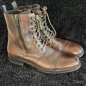 Kenneth Cole Rich Brown Leather Men's Boots